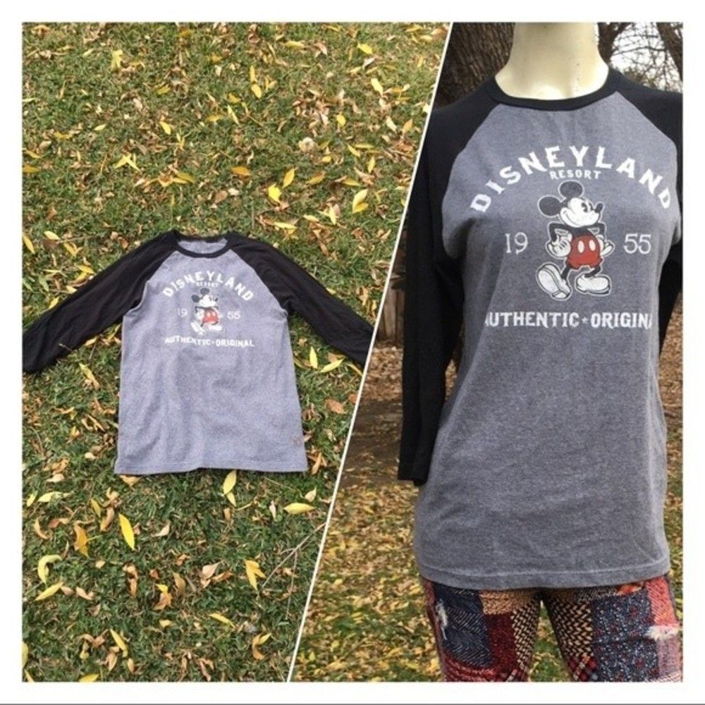 Small Disneyland Mickey Mouse Baseball Tee Shirt